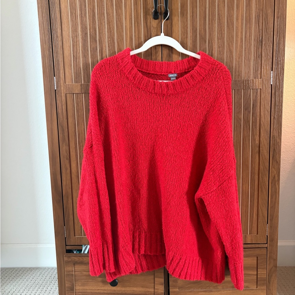 Aerie Cozy Red Sweater